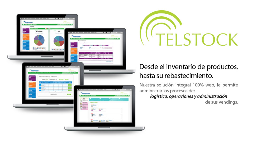  Manejar Procesos Logisticos, Operativos y Administrativos de sus Vendings desde internet 